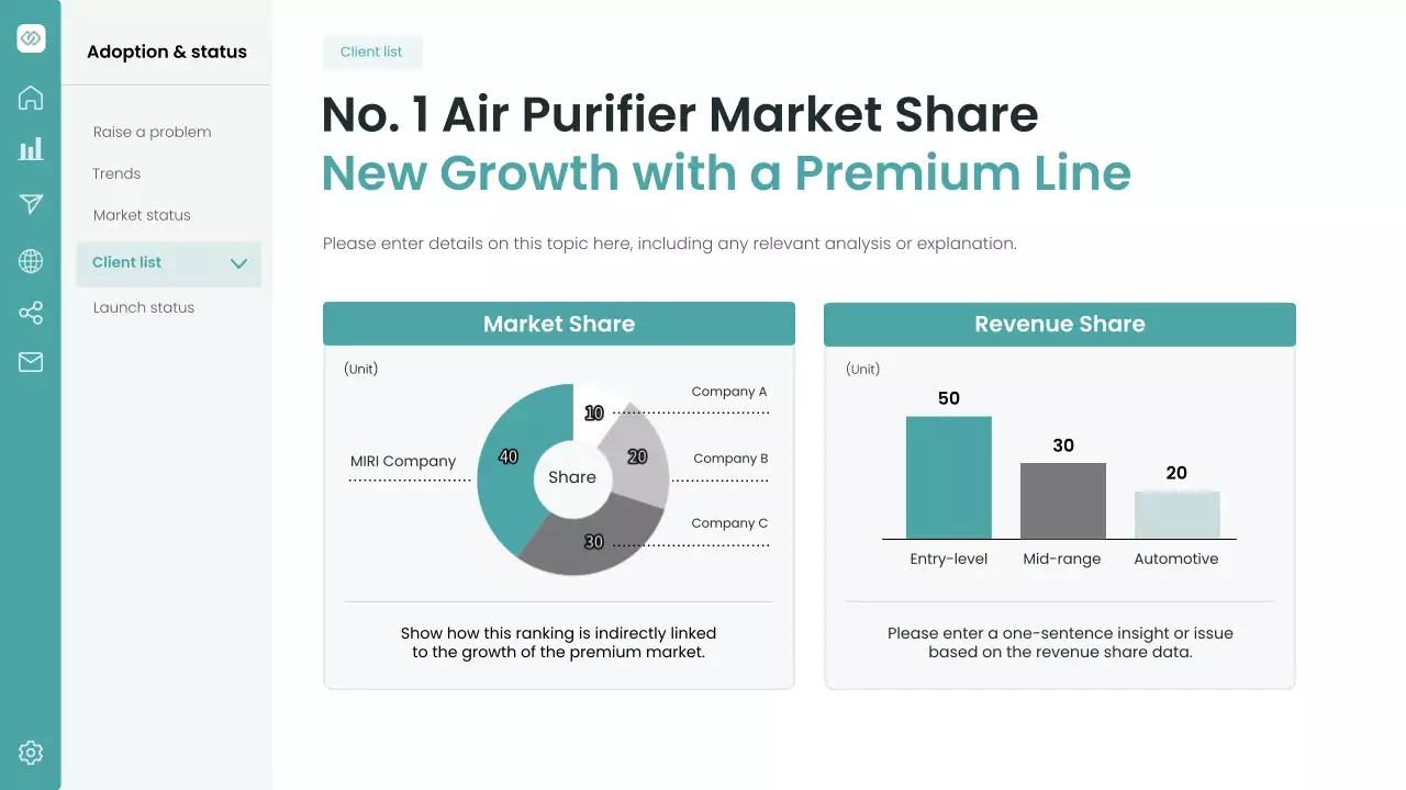 청록색 현대 마케팅 프레젠테이션