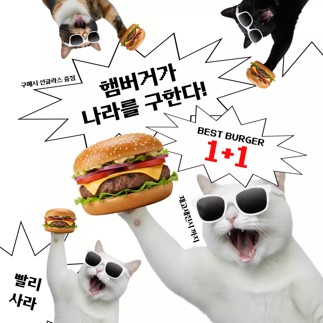 검정 병맛 프로모션 광고