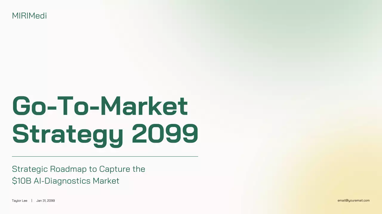 Green Minimal AI Go-To-Market Strategy Presentation