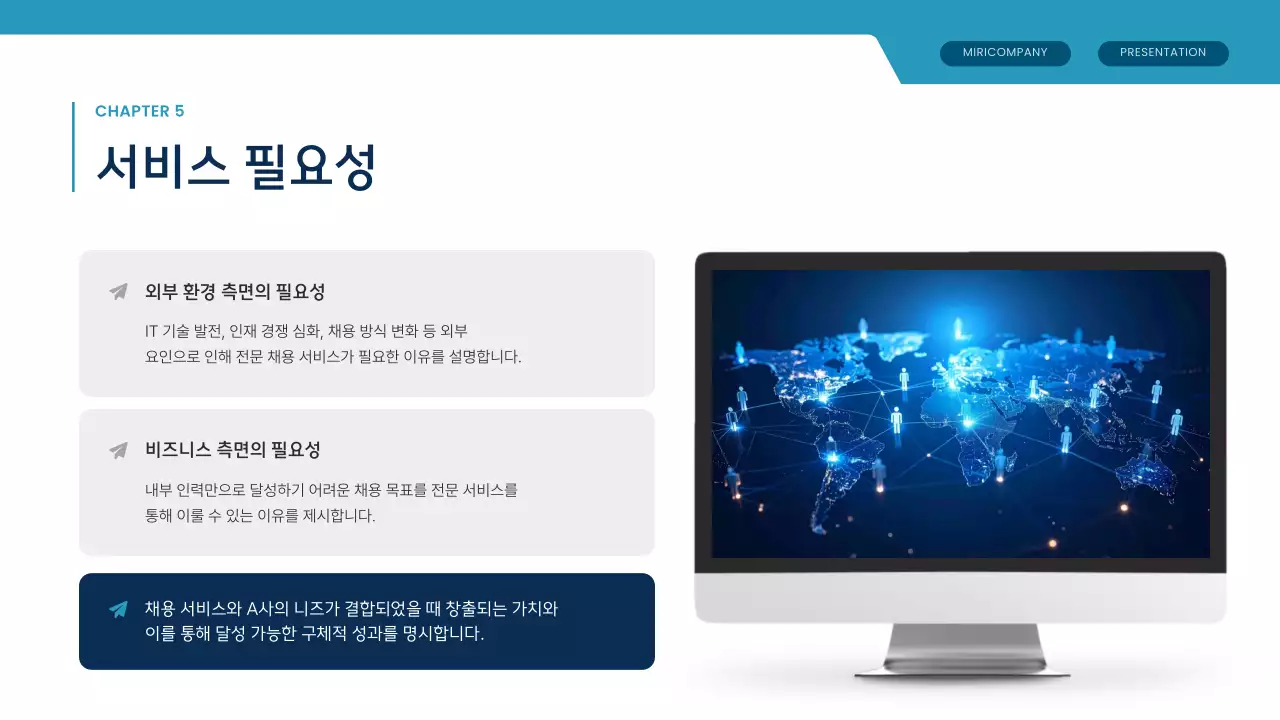 파랑 모던 아웃소싱 제안서