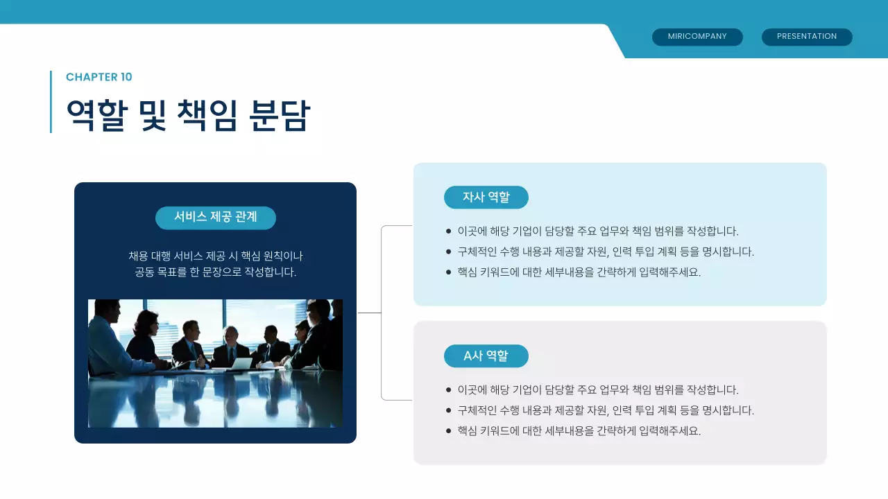 파랑 모던 아웃소싱 제안서