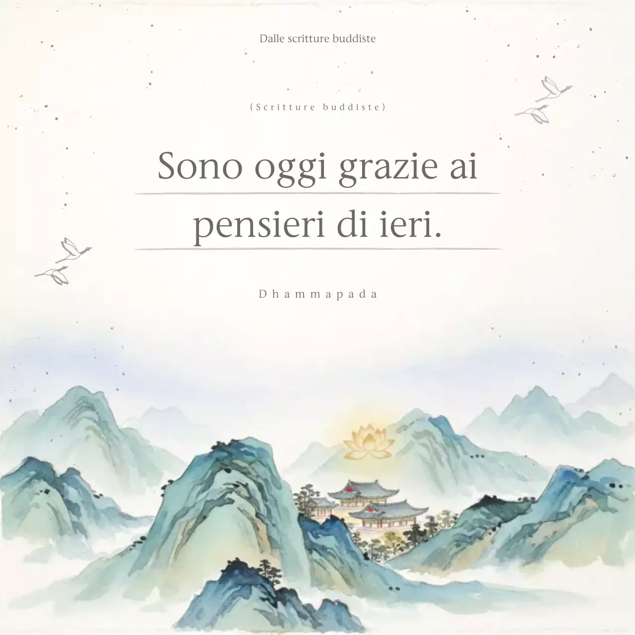 Guida alle citazioni buddiste semplici in azzurro