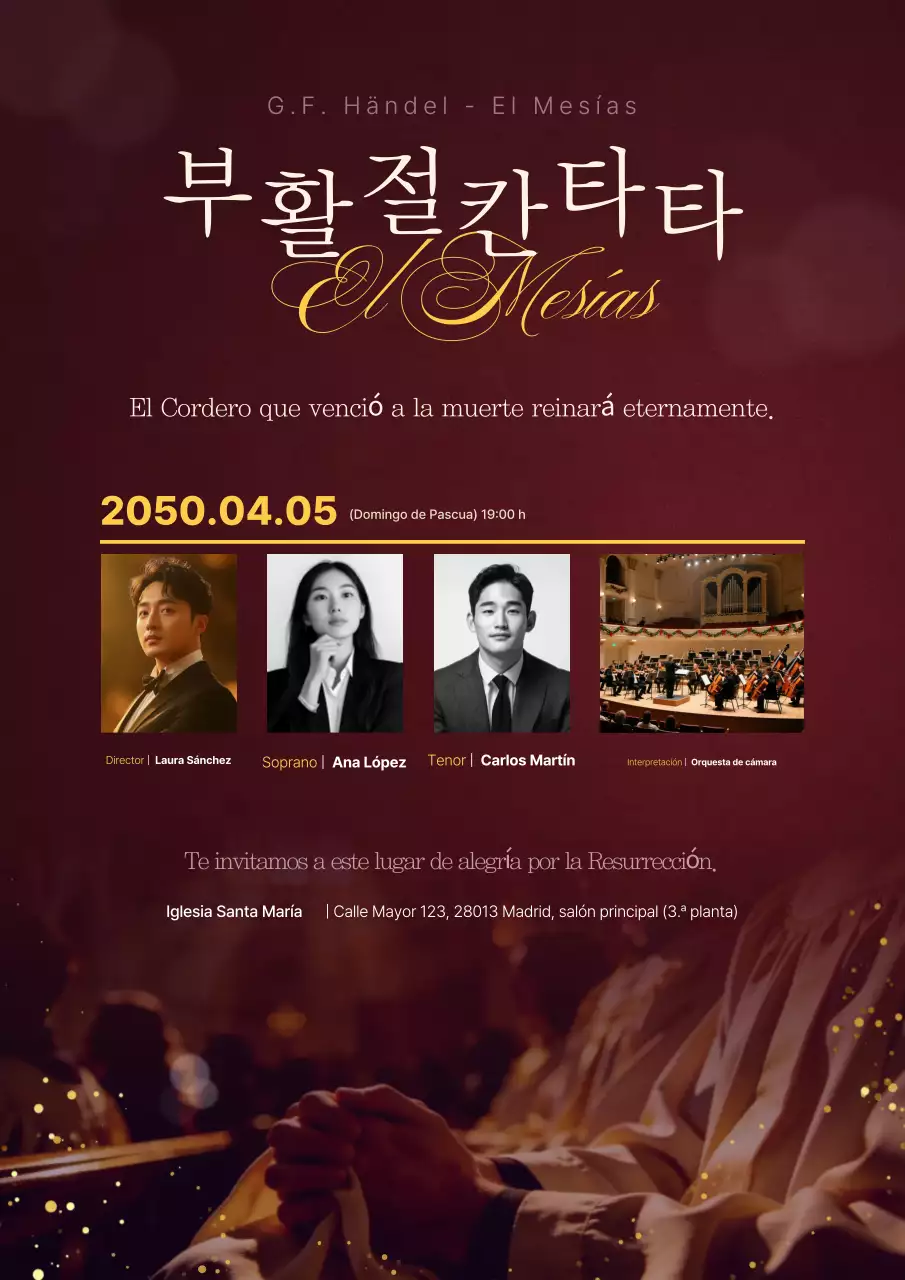 Guía de eventos de la lujosa Cantata de Pascua de Borgoña