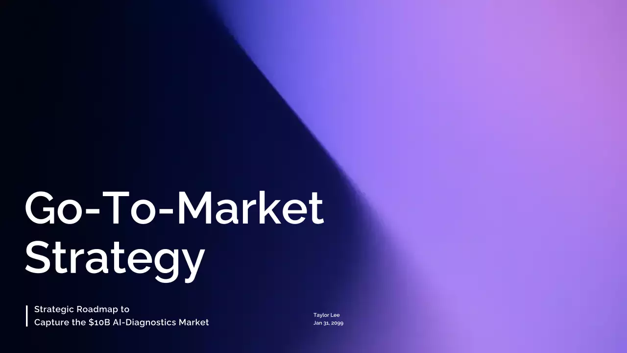 보라색 모던 비즈니스 프레젠테이션