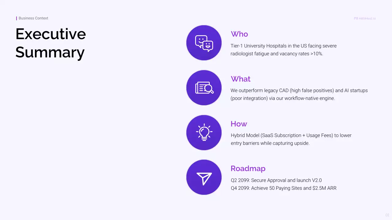 보라색 모던 비즈니스 프레젠테이션