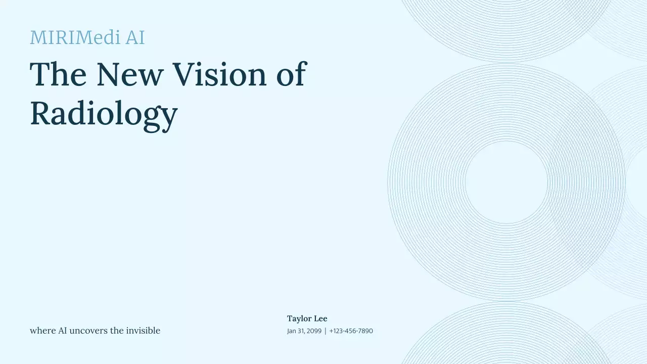 Blue Minimal Radiology Presentation