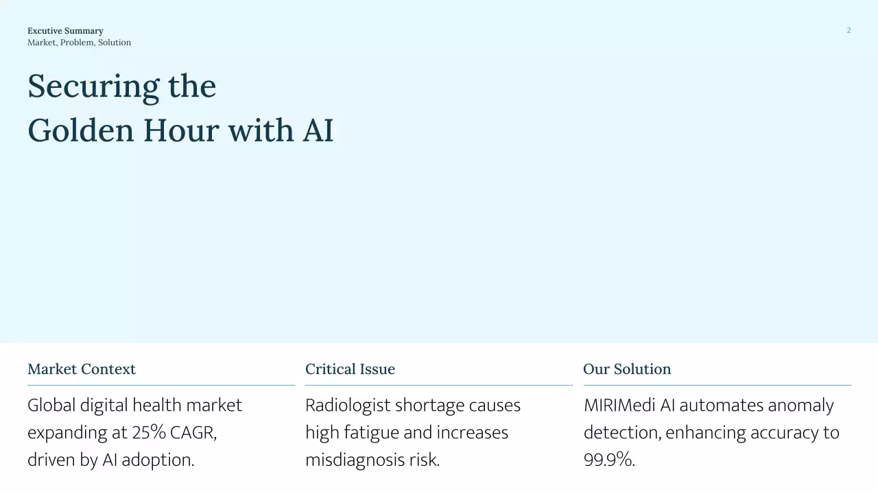 블루 미니멀 방사선학 프레젠테이션