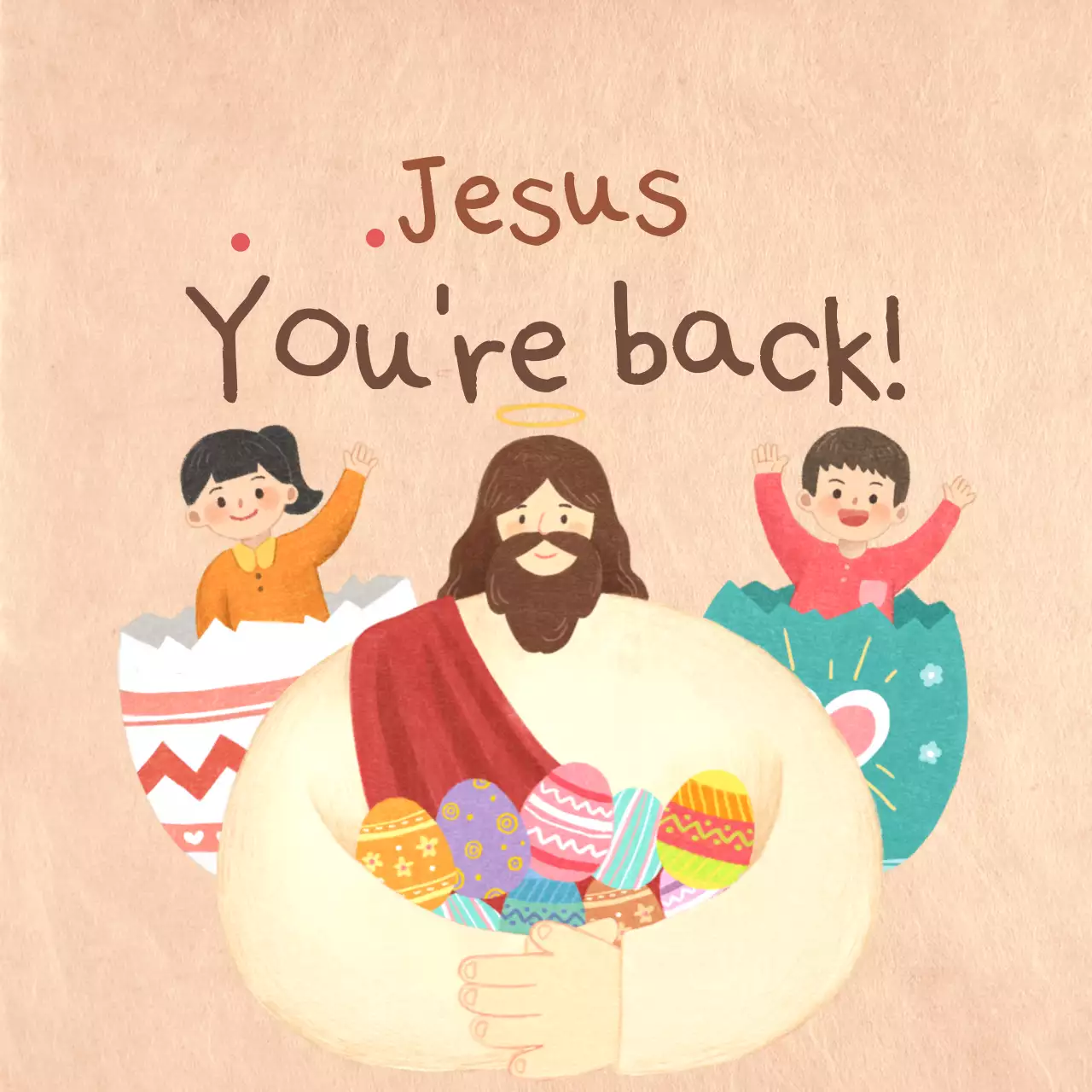 Beige Simple Easter Guide