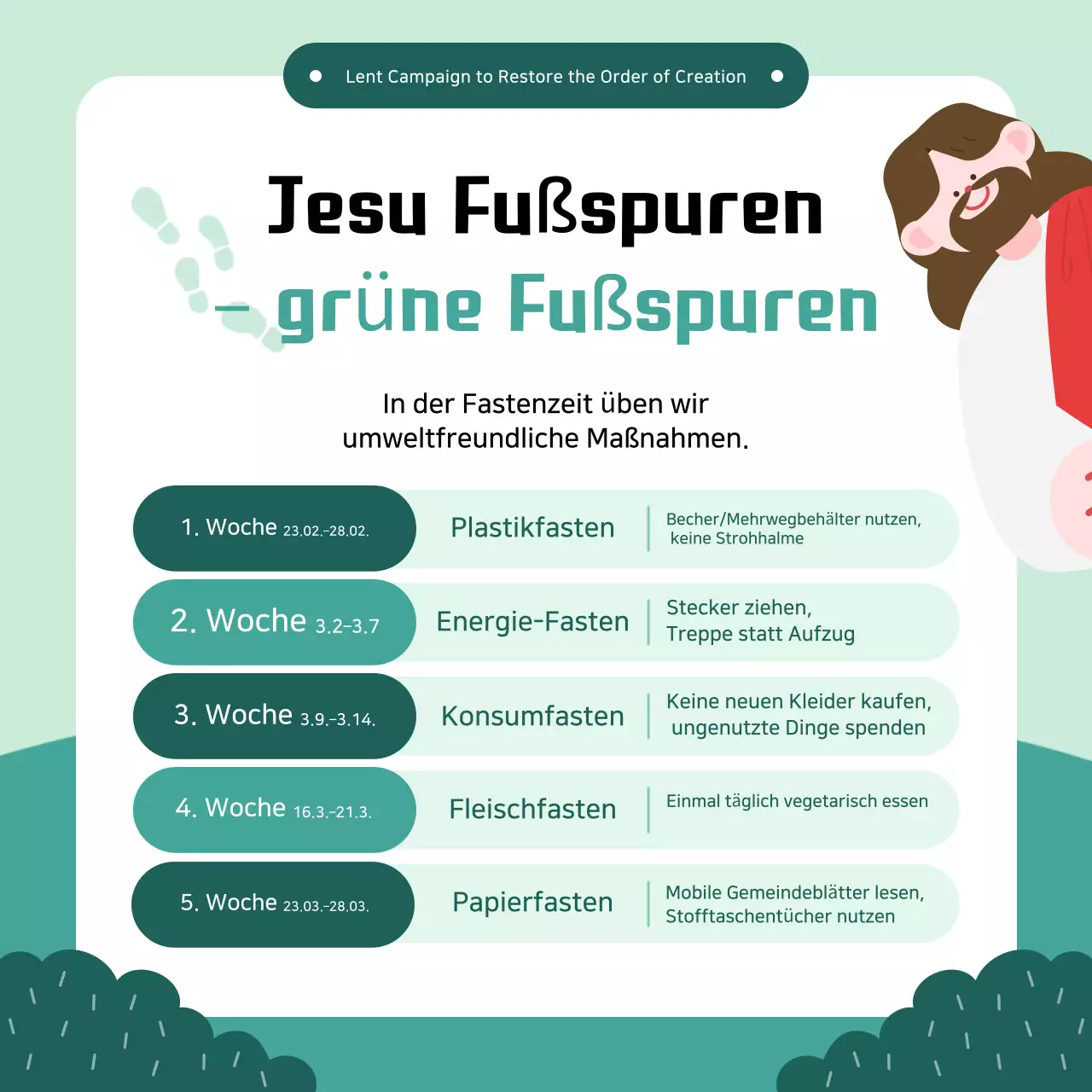 Leitfaden für die Umweltkampagne „Grün und einfach“