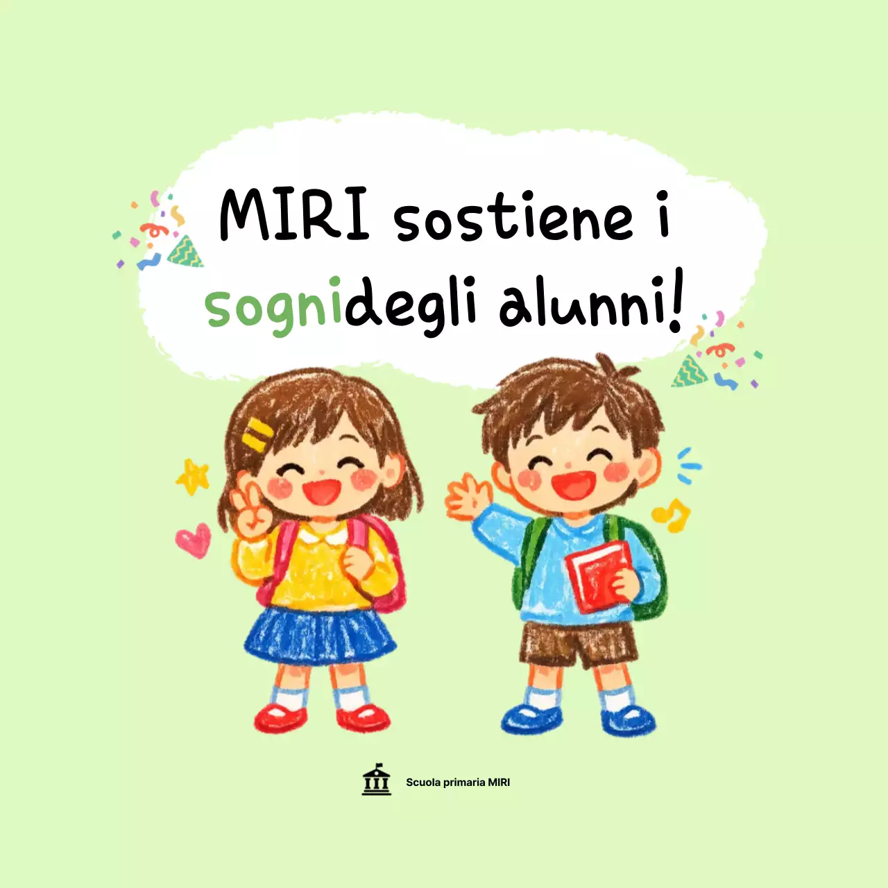 Studente verde carino che fa il tifo