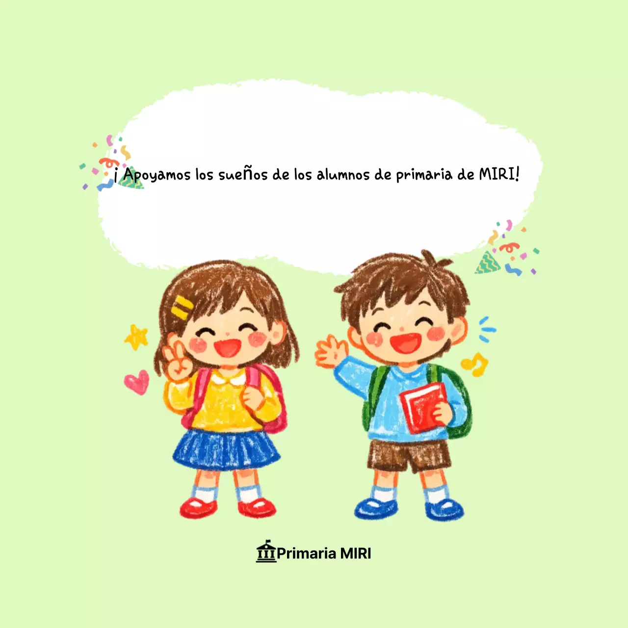 Estudiante verde lindo animando