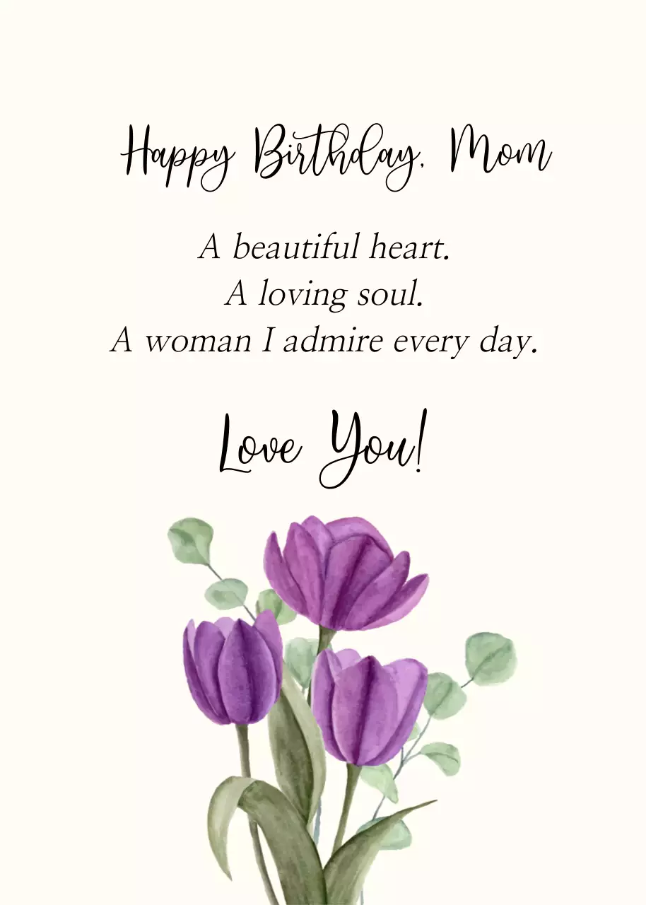 Purple Tulip Flower Bouquet