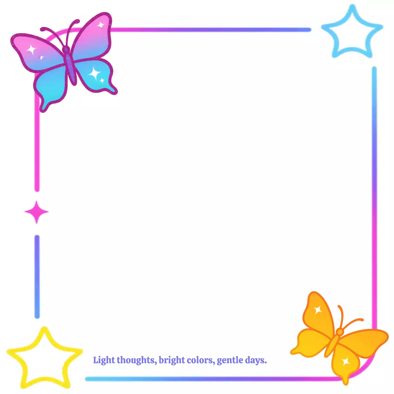 무지개 아기자기한 포토프레임