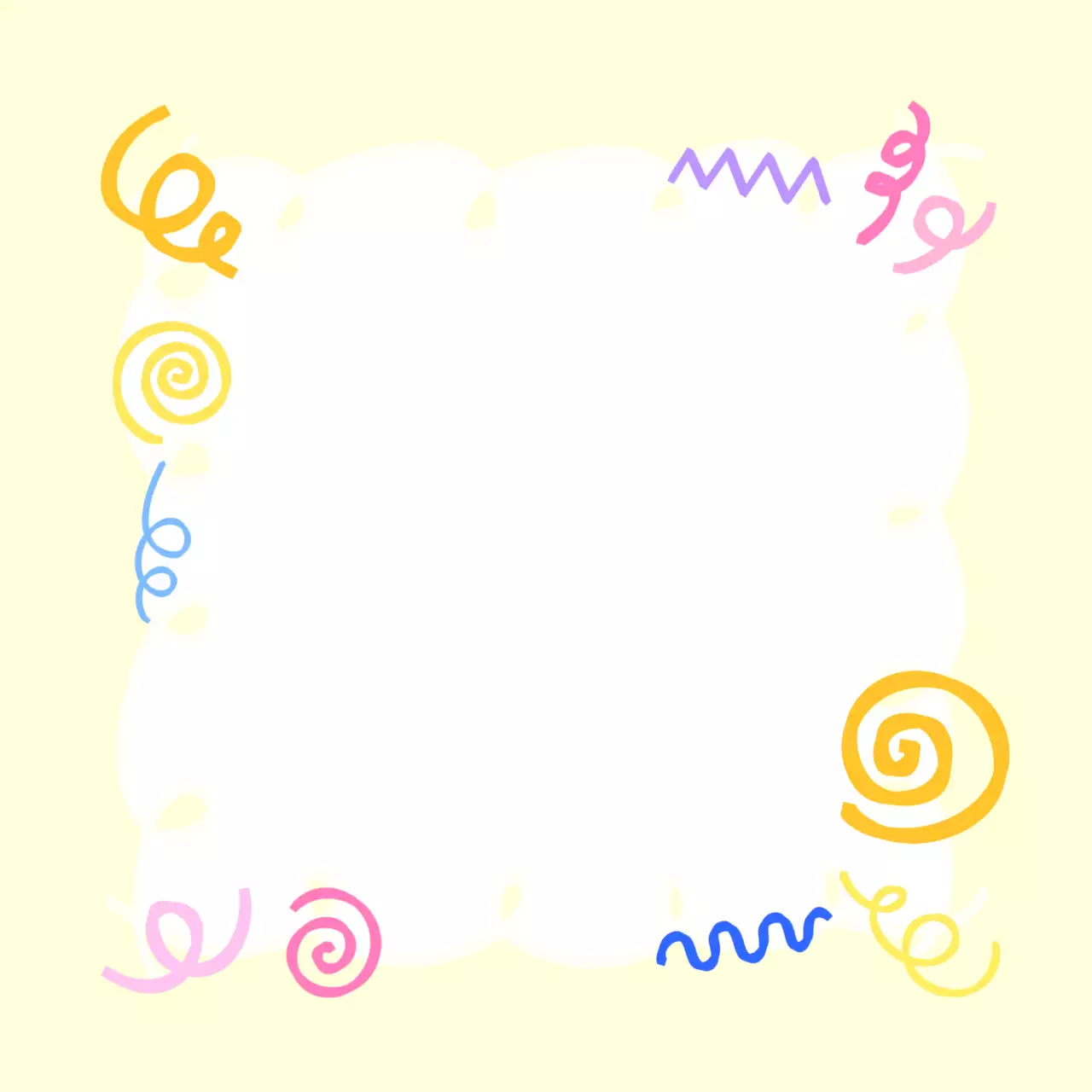 노랑 손그림 디자인 메모