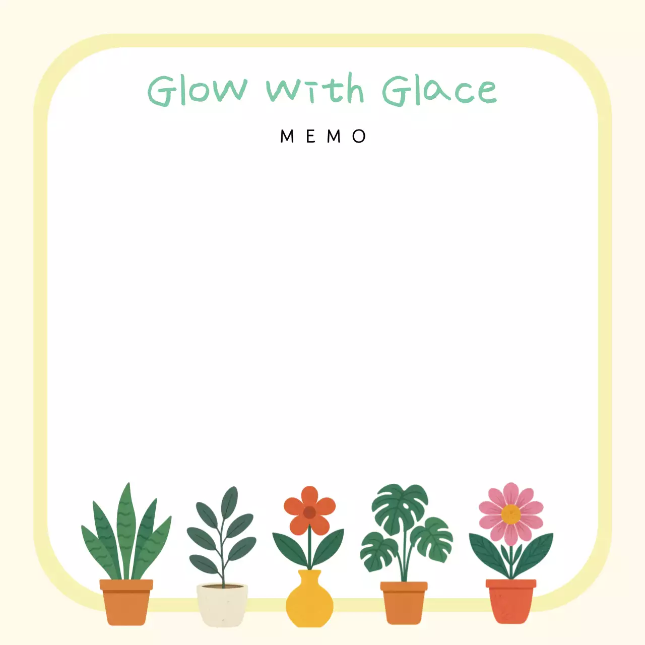 베이지 아기자기한 안내