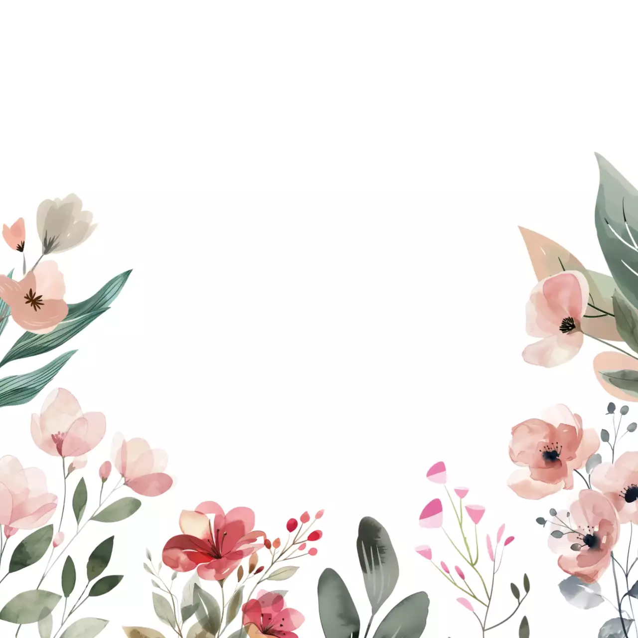 핑크 아기자기한 플라워 노트