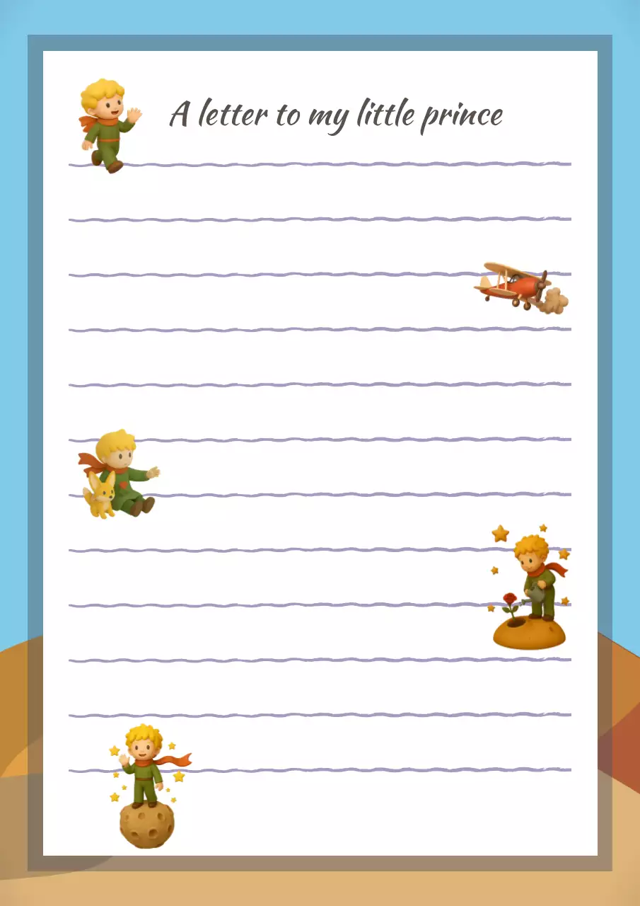 blue artistic stationery letterhead