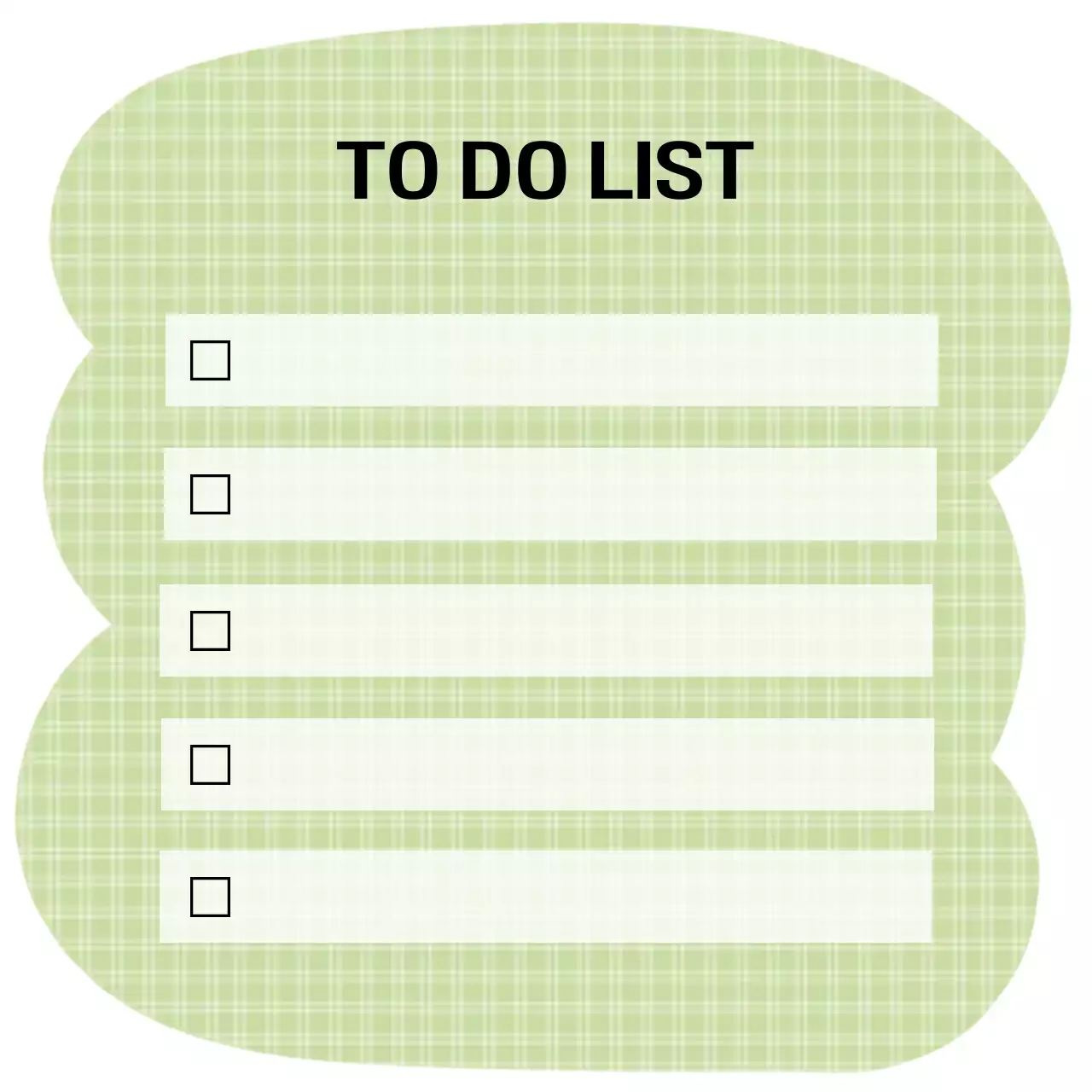 체크 카키 심플 생활 메모지