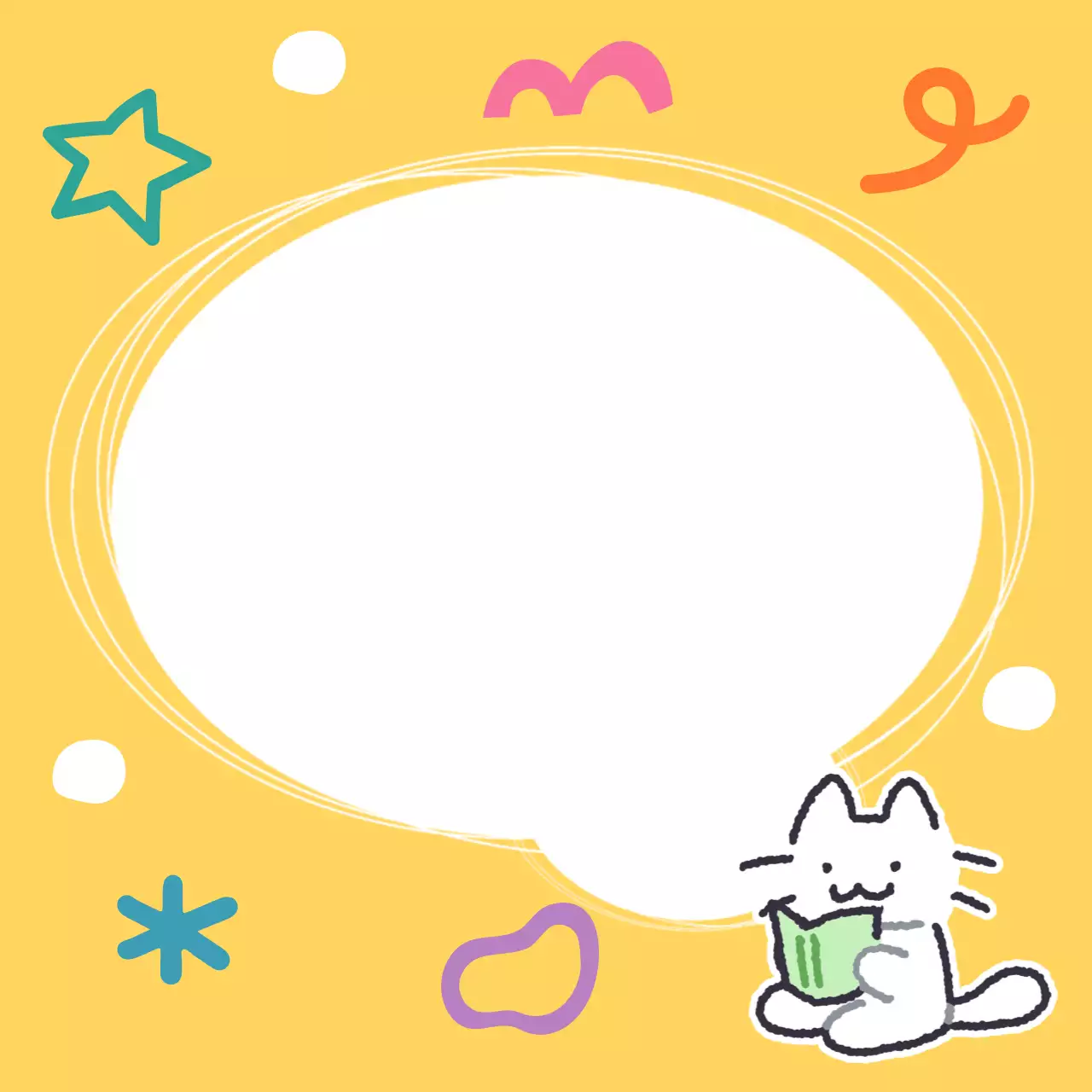 노랑 아기자기한 메모지