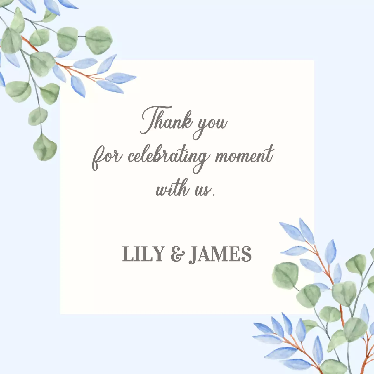 Aesthetic Eucalyptus Leaves Frame