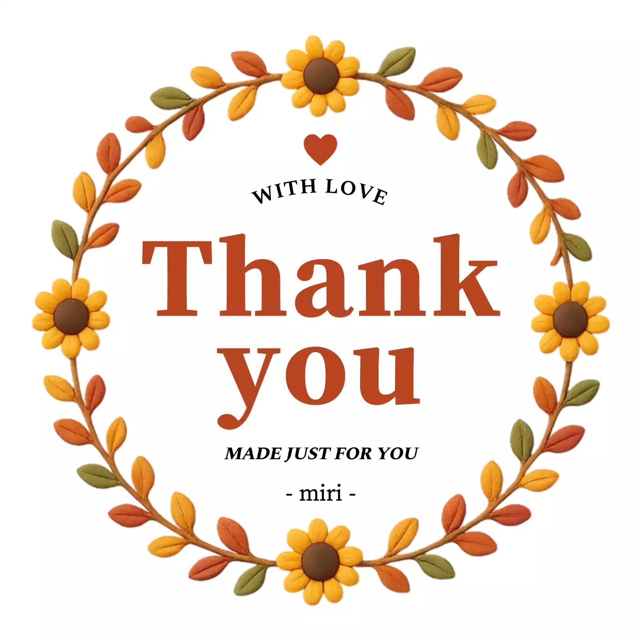 노란색 꽃 감사 인사