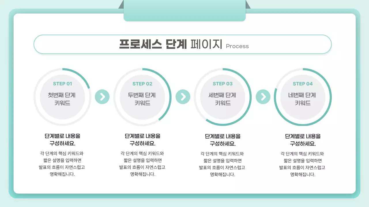 민트 깔끔 보고서 안내