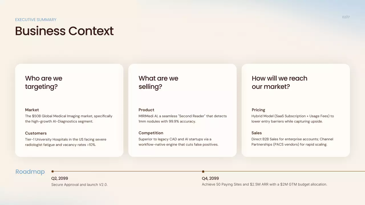 베이지색 모던 AI 제품 프레젠테이션
