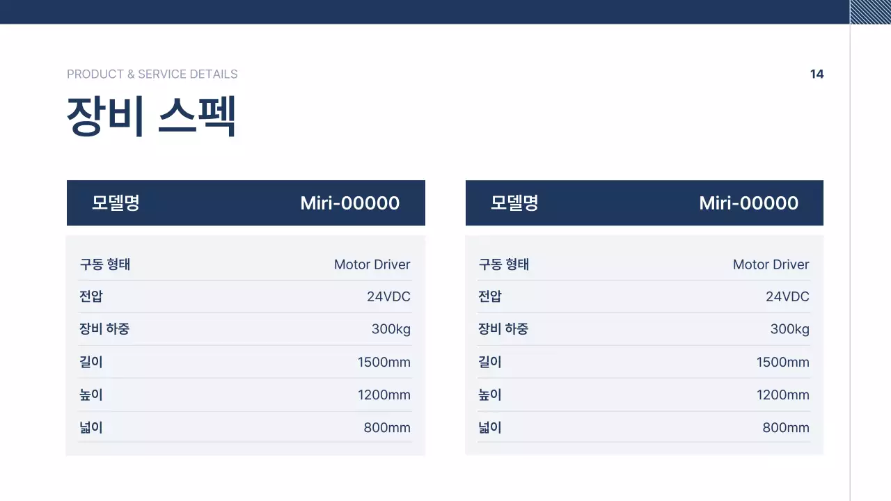 남색 깔끔 회사소개서 문구