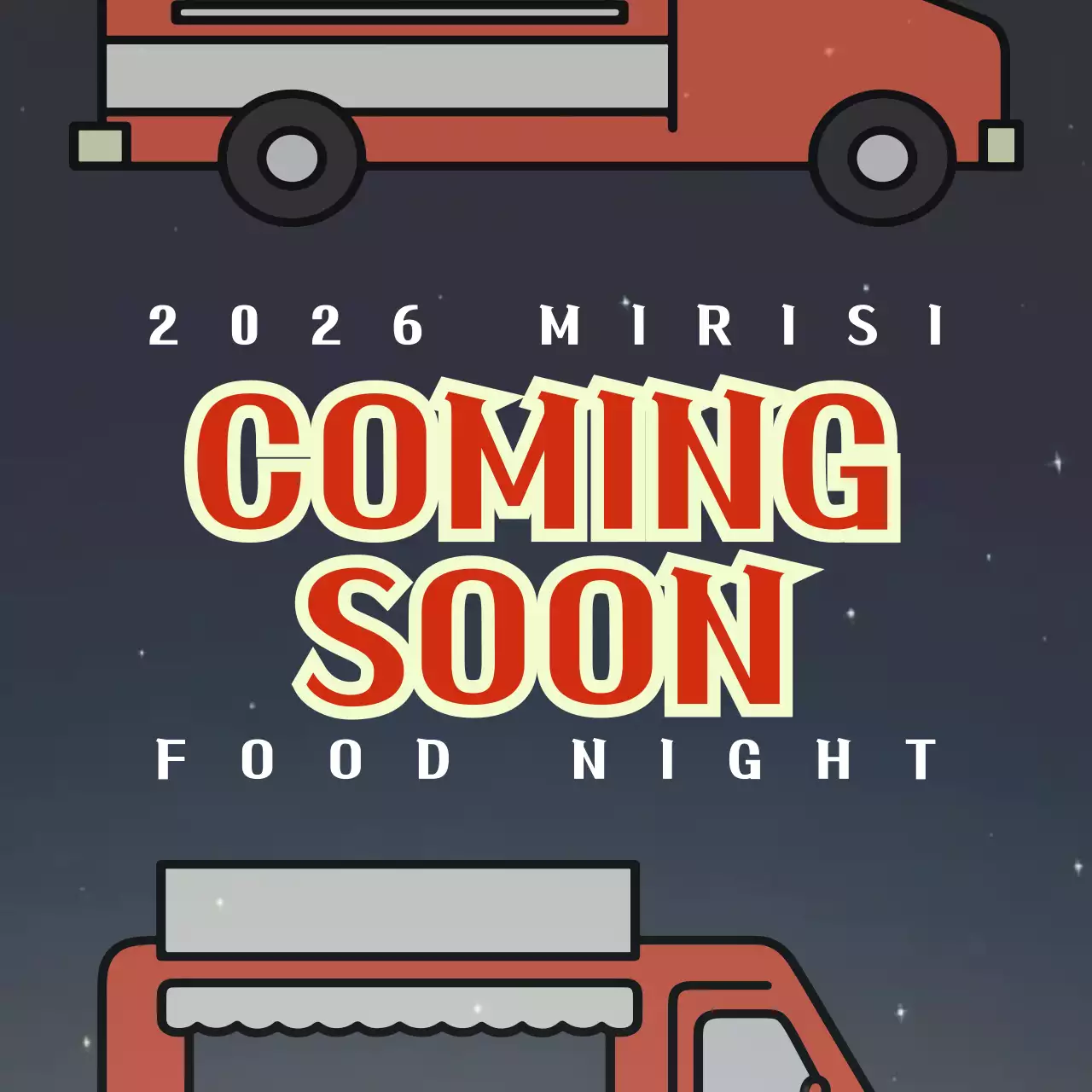 검정 빈티지 푸드트럭 축제 오픈 예정 공지