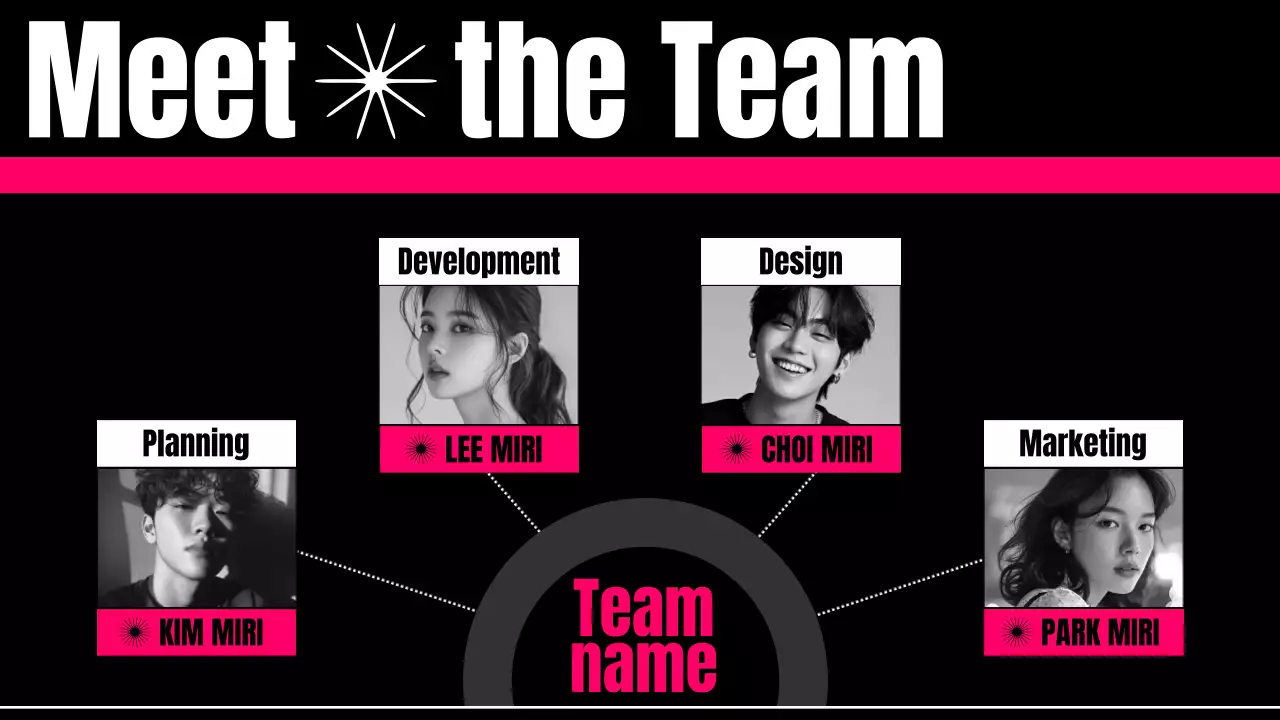 핫핑크 모던 아이디어 피칭 홍보