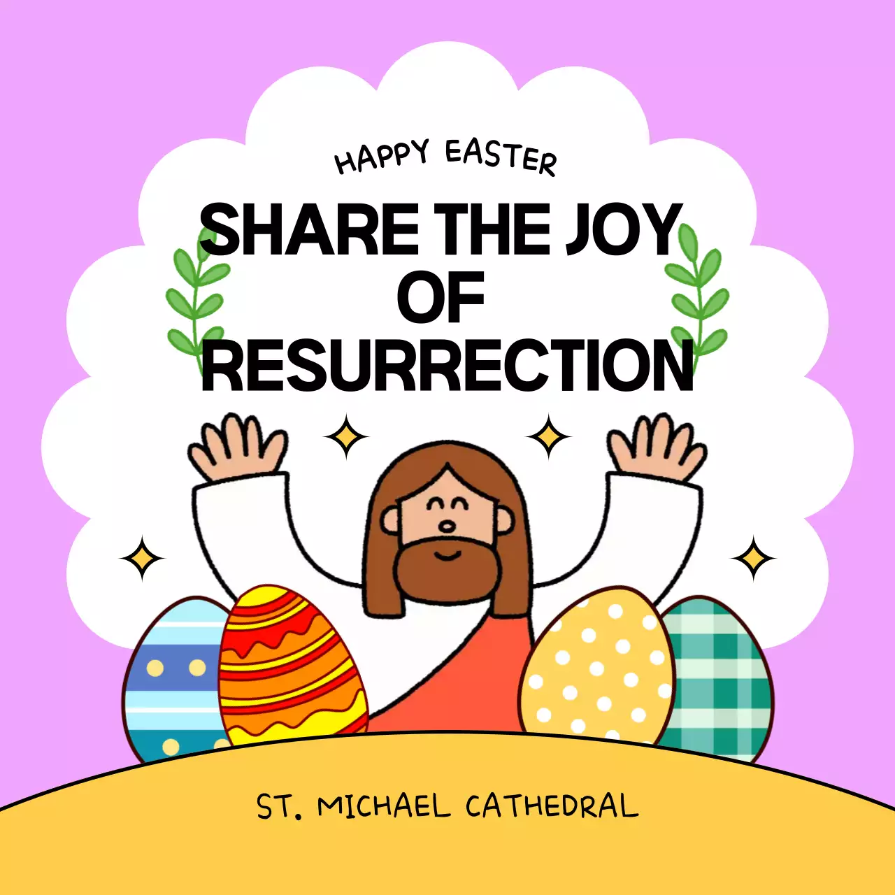 A cute and lovely Easter celebration