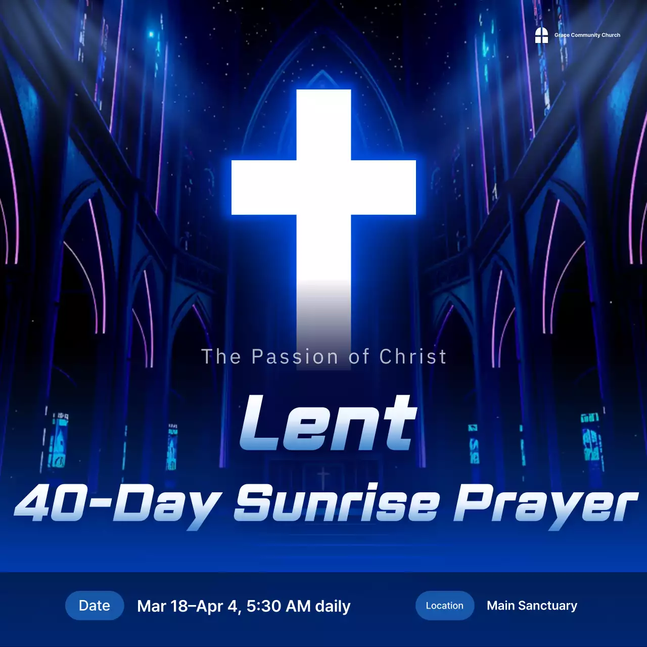 Sự kiện Cơ đốc giáo hiện đại màu xanh