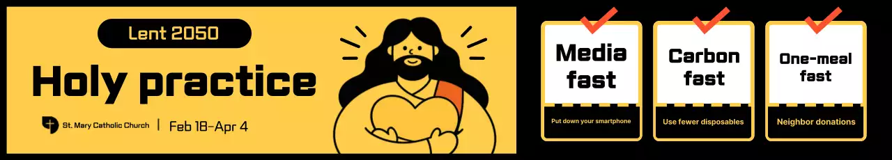 Yellow Simple Environmental Campaign Promotion