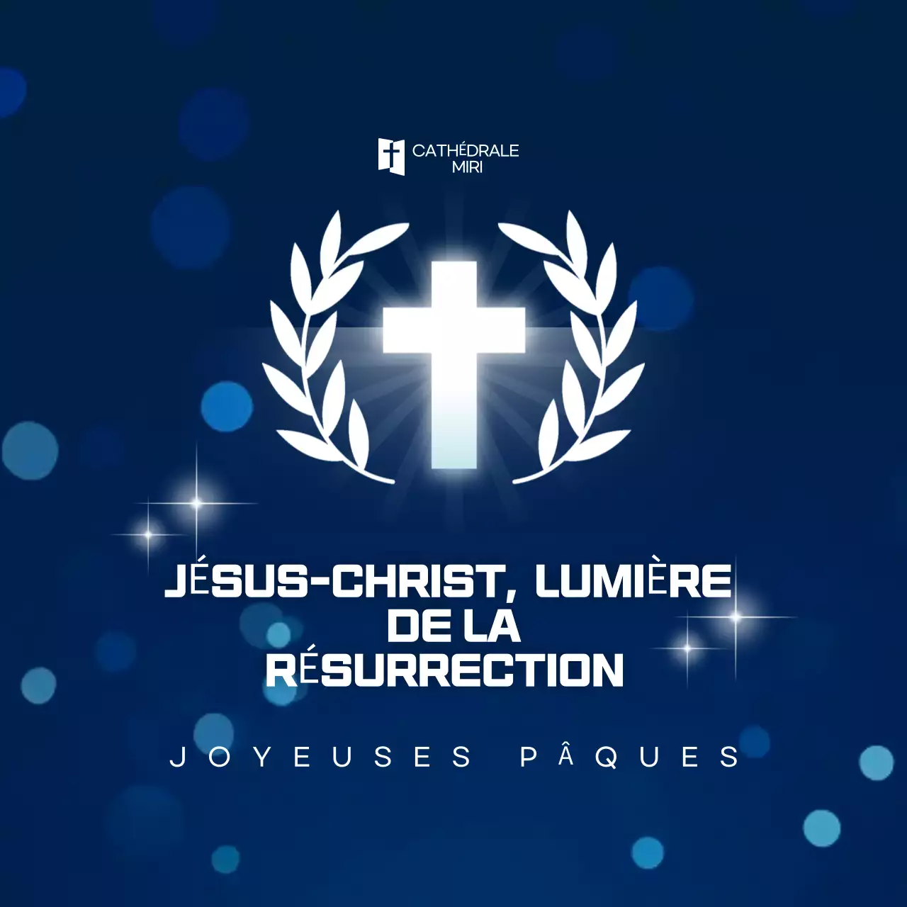 Célébration de Pâques propre et bleue marine