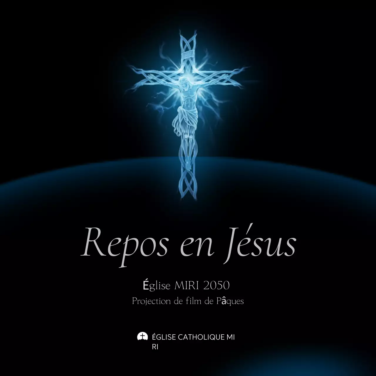 Guide de Pâques simple bleu