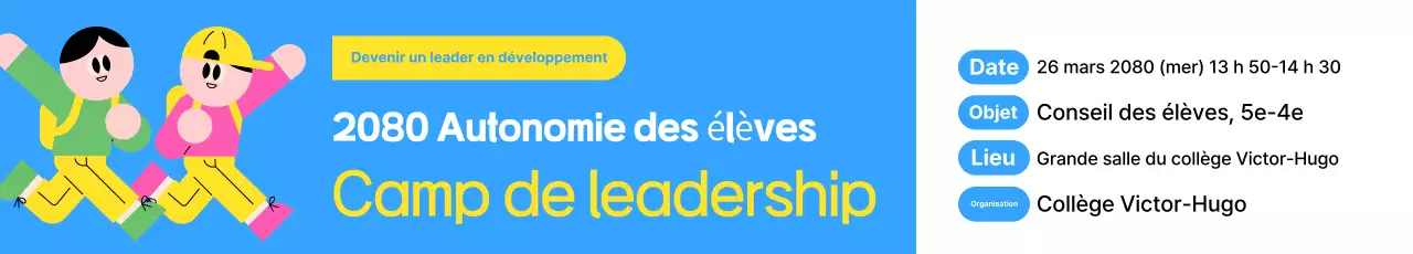Recrutement d'autonomie étudiante simple et bleue