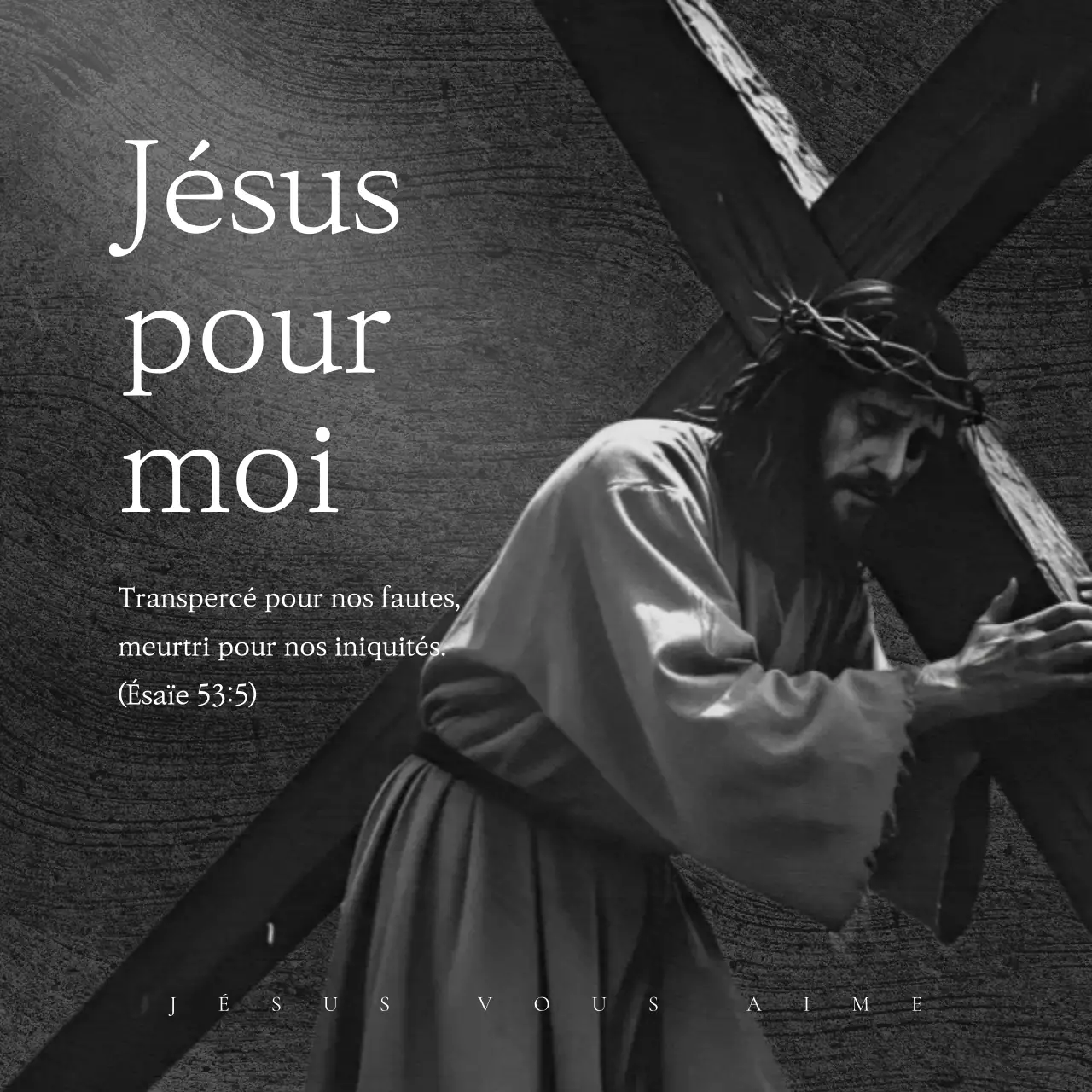 Un guide simple de la foi chrétienne en noir et blanc