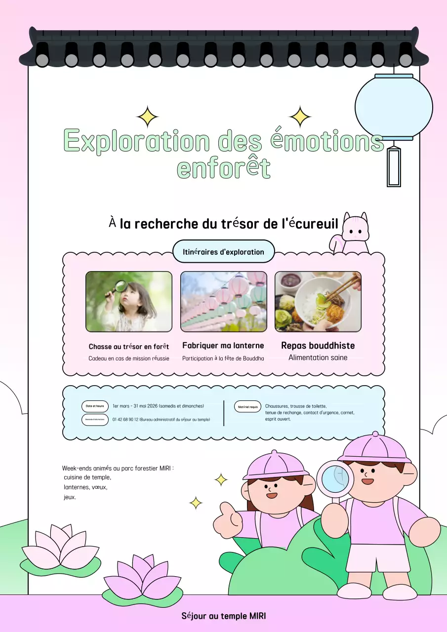 Guide de l'équipe d'exploration mentale de la forêt simple de Yeonbora