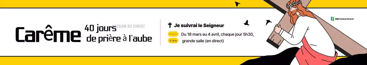 Événement de Carême « Yellow Clean »