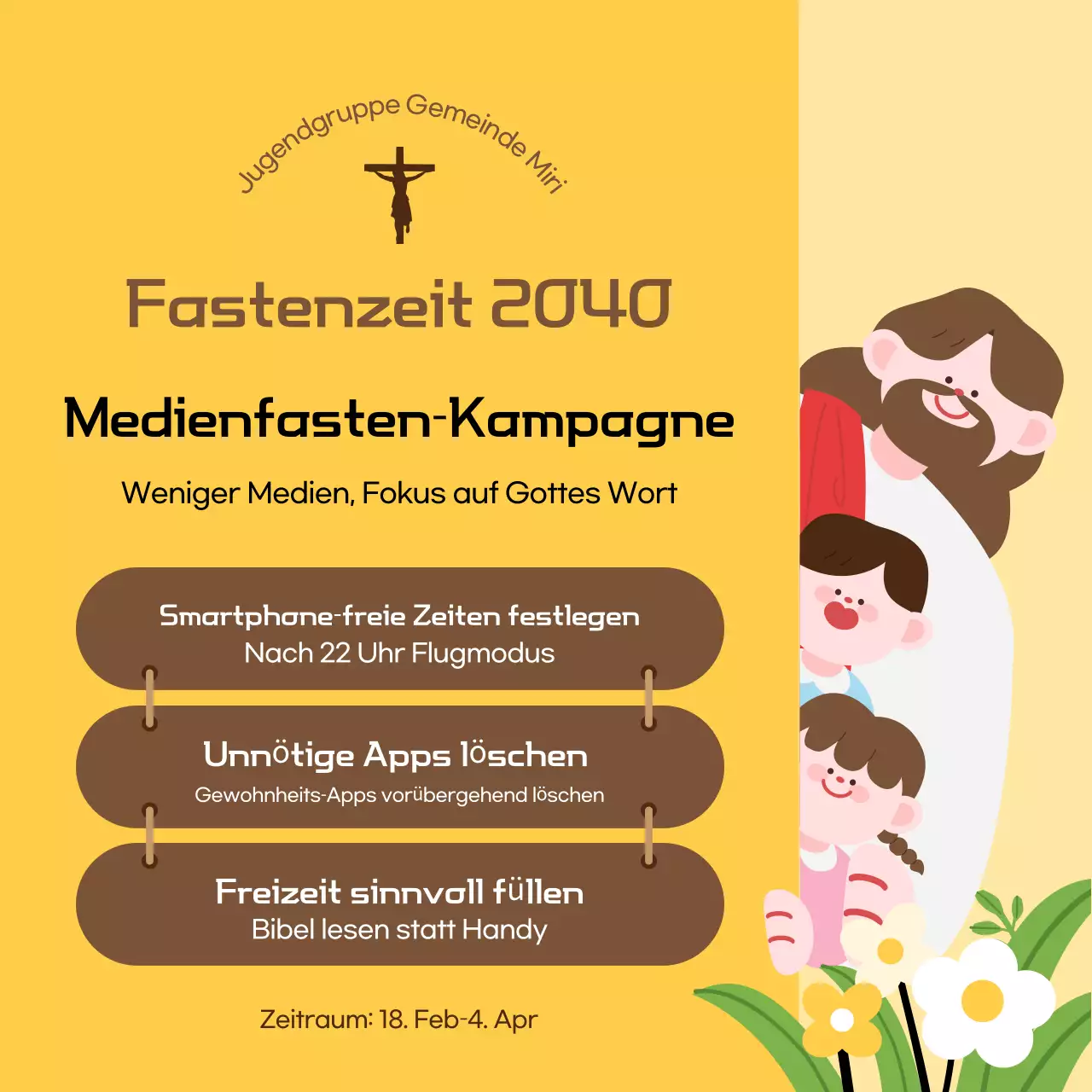 Leitfaden für die Gelbe Fastenkampagne