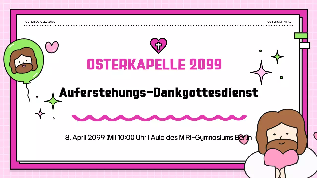 Leitfaden für den Auferstehungsgottesdienst von Pink Baby