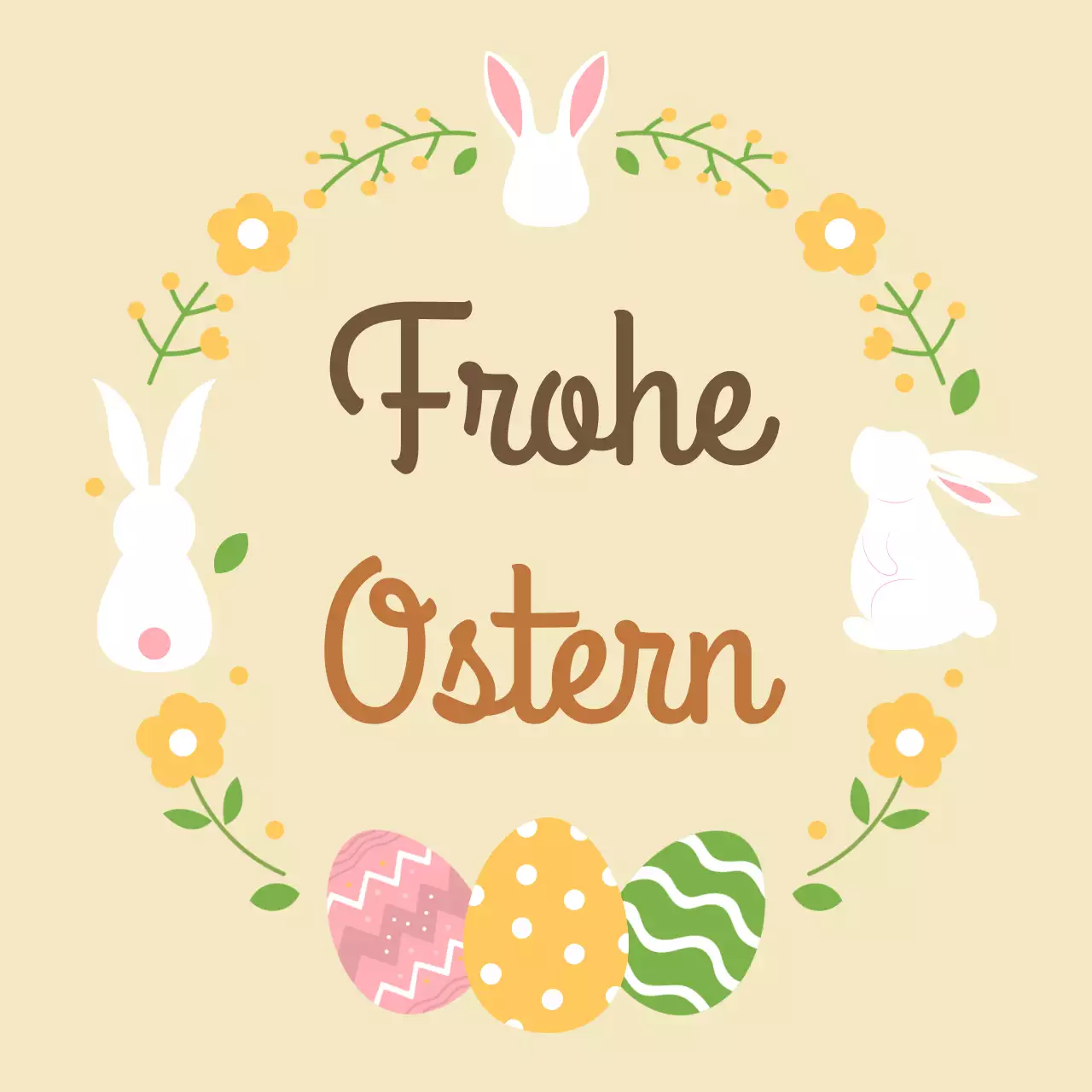 Beige Einfacher Osterfest-Leitfaden