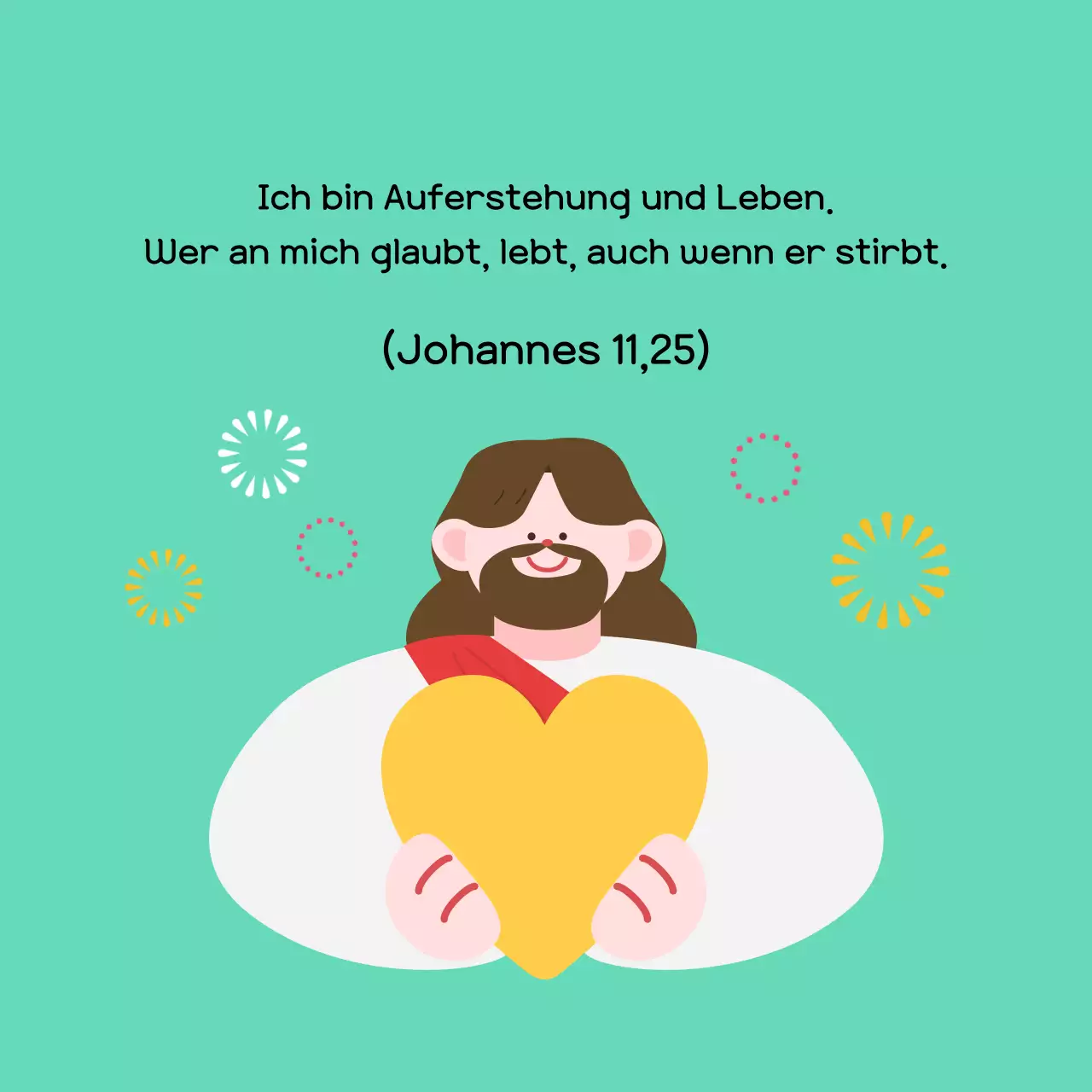 Grüne, einfache Osterfeier