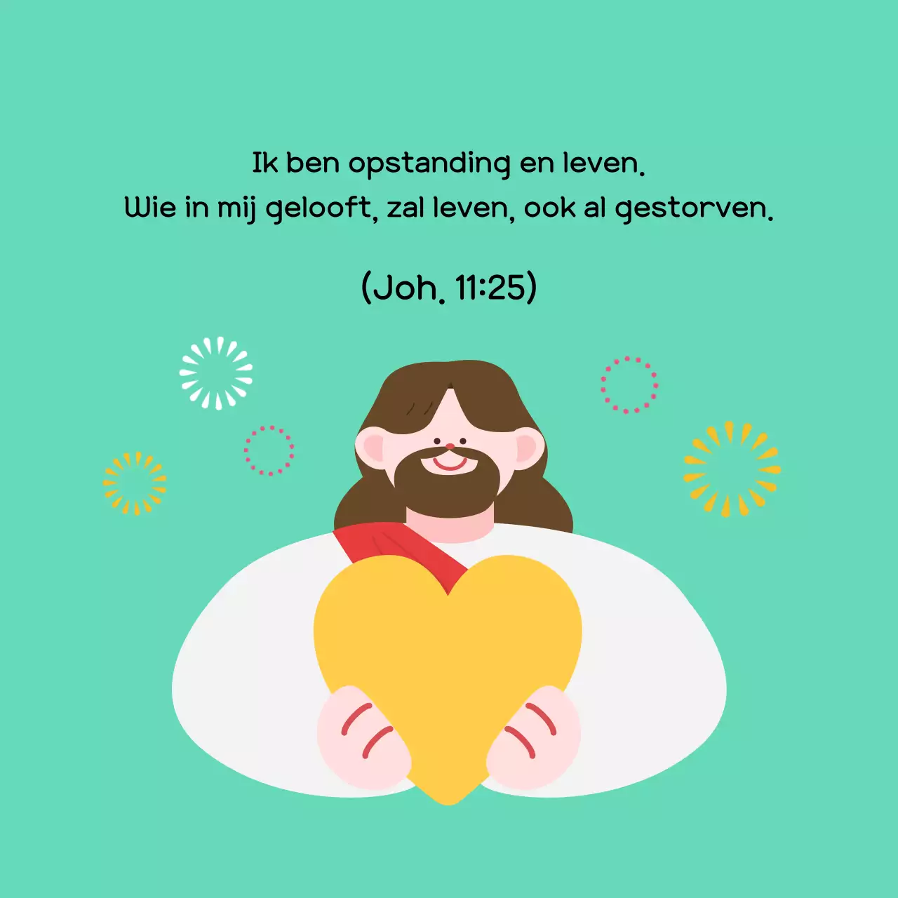 Groene, eenvoudige paasviering