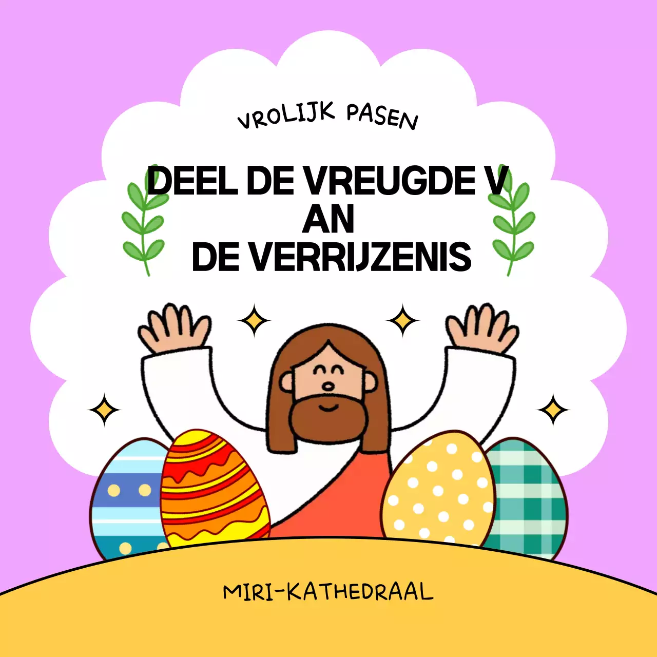 Een schattig en gezellig paasfeest.