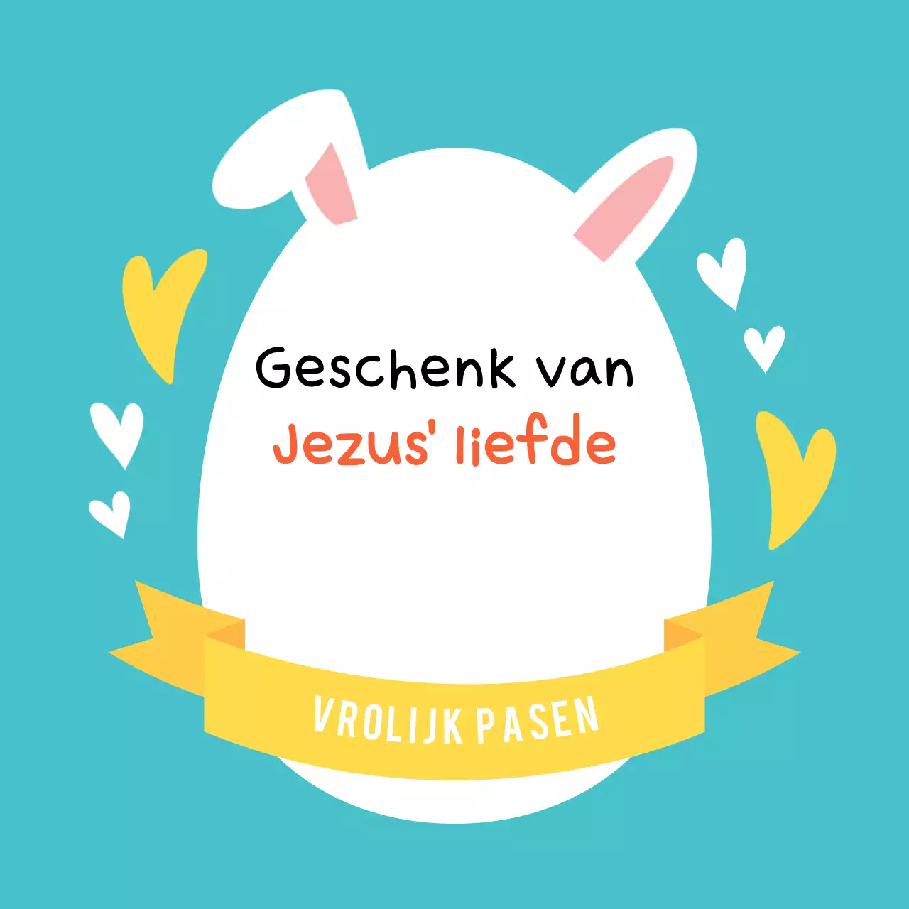 Hemelsblauwe baby paasfeest