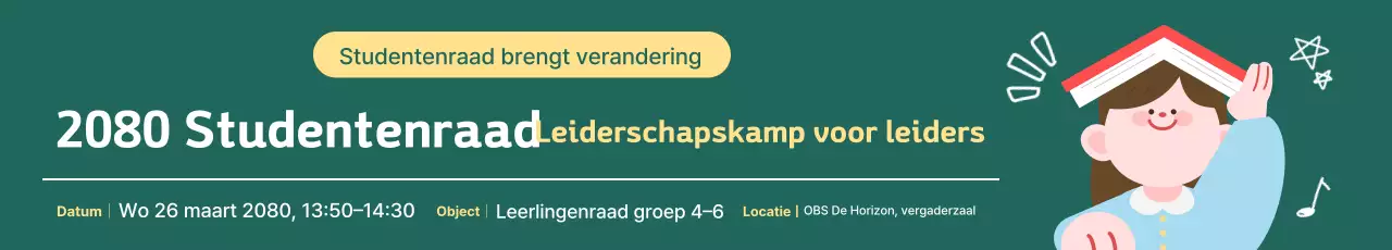 Green Simple Wervingsgids voor de Studentenraad