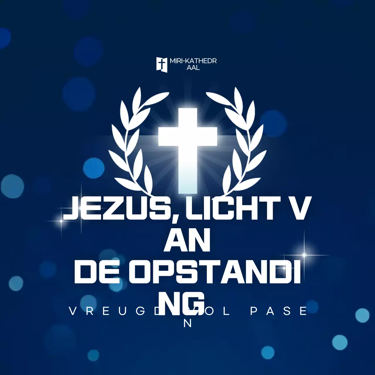 Marineblauwe, schone paasviering