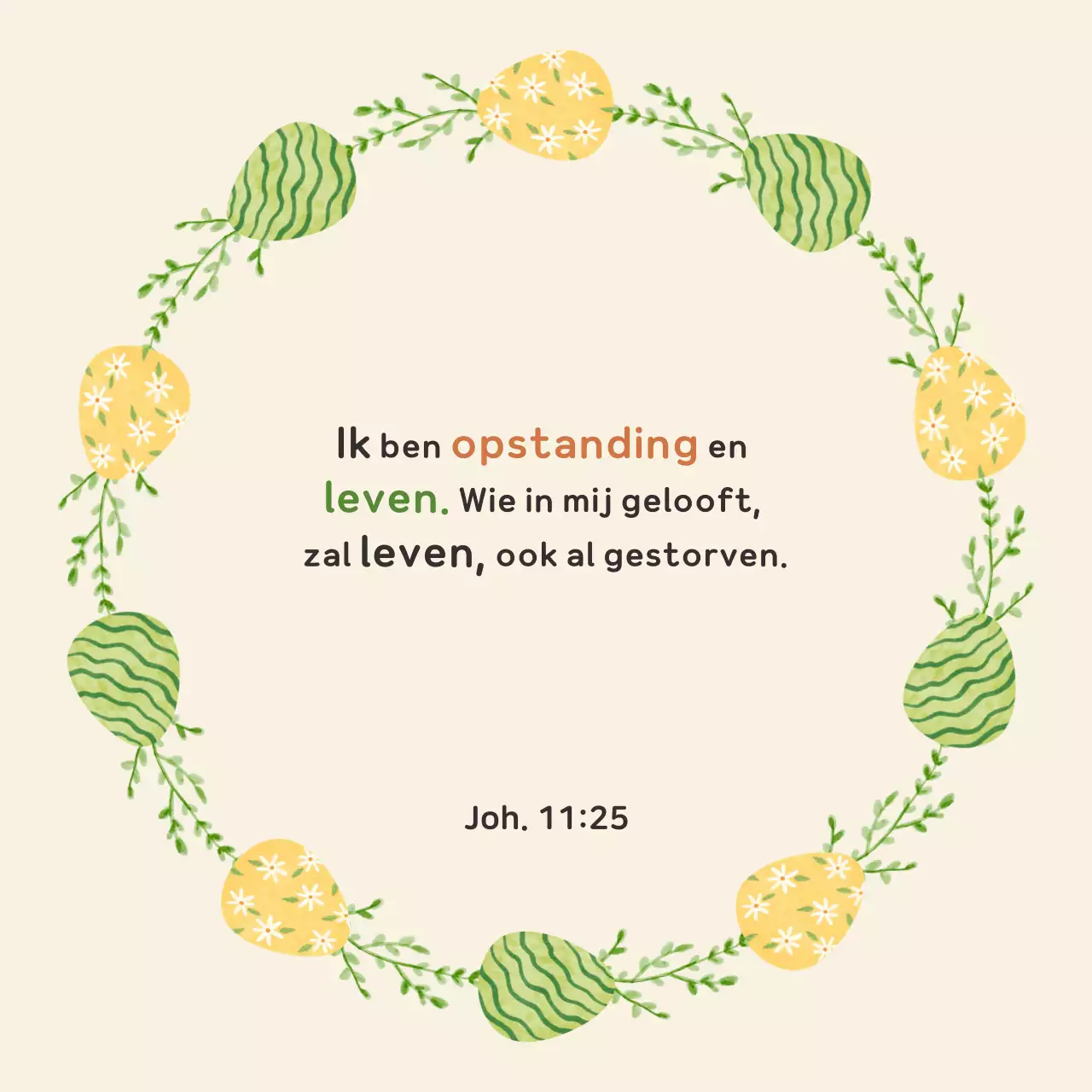 Gele eenvoudige paasgids