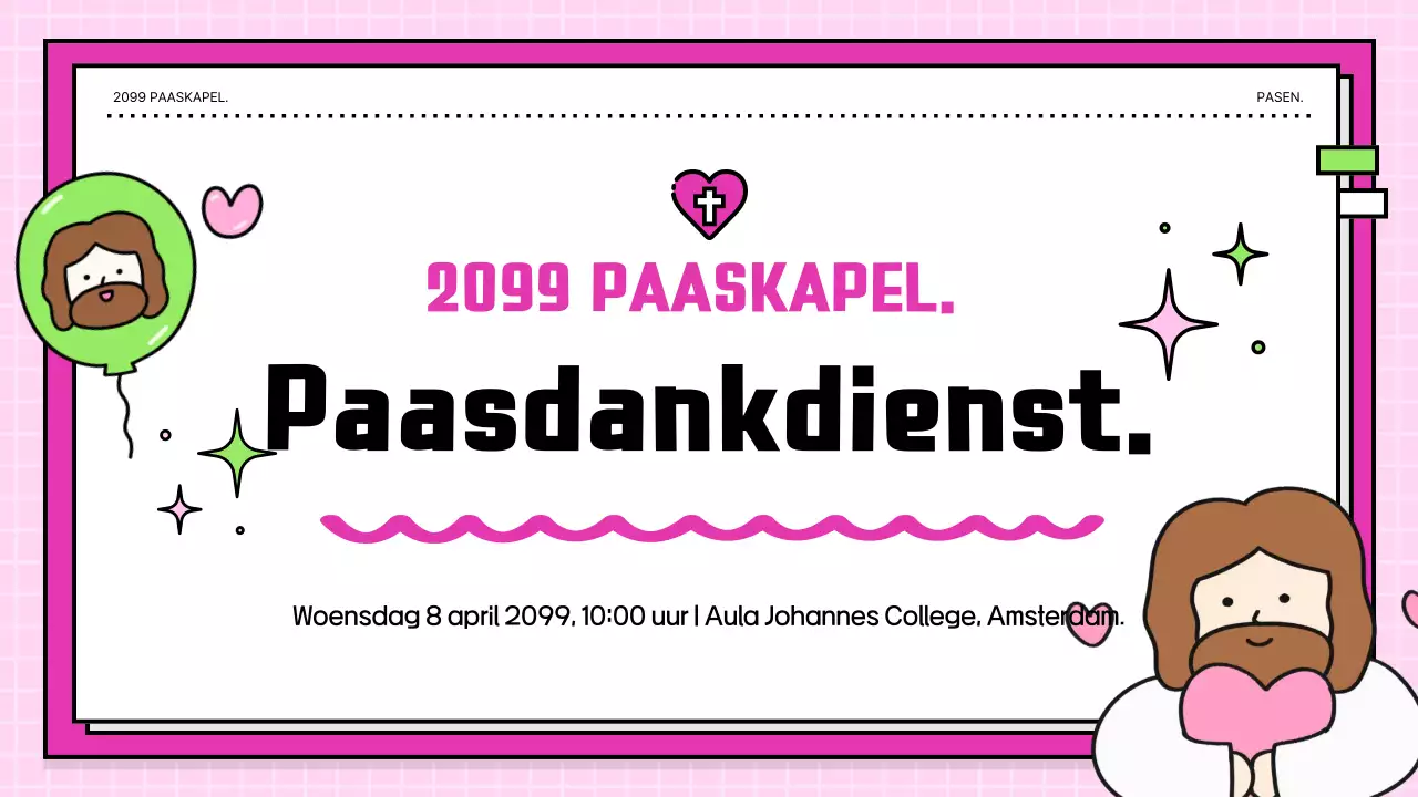 Gids voor de Thanksgiving-dienst ter ere van de wederopstanding van de Pink Baby